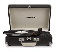 Crosley Cruiser Plus Tourne-disque portable - Tourne-disque Bluetooth, lecteur vinyle en forme de valise à 3 vitesses, platines pour disques vinyles, haut-parleurs stéréo intégrés, récepteur Bluetooth