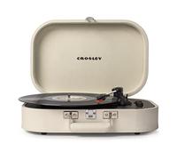 Crosley Discovery Tourne-disque portable - Tourne-disque Bluetooth, lecteur vinyle en forme de valise à 3 vitesses, platines pour disques vinyles, haut-parleurs stéréo intégrés et récepteur Bluetooth,
