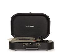 Crosley Discovery Tourne-disque portable - Tourne-disque Bluetooth, lecteur vinyle en forme de valise à 3 vitesses, platines pour disques vinyles, haut-parleurs stéréo intégrés et récepteur Bluetooth,