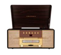 Crosley Rhapsody Platine Vinyle - Tourne Disque - Tourne Disque Vinyle - Platine Vinyle Bluetooth - Platines Vinyles - Tourne Disque Vintage - Mahogany
