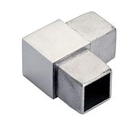 CROSO CN4900430 Coude d'angle 90° pour tube carré 40 x 40 x 2,0 mm en acier inoxydable poli V4A
