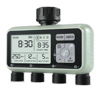 CROSOFMI 4 Voies Programmateur Arrosage Automatique Minuteur Arrosage pour Jardin Programmateur Robinet Arrosage Connecté/Mode Verrouillage Enfant/Mode Automatique & Manuel/Retard De Pluie/IPX5