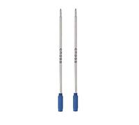 Cross Lot de 2 recharges pour stylos à bille, pointe moyenne, encre bleue, 85112