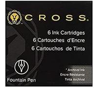 Cross 8921 Recharge Pour Stylos Noir 6 Pièce(S) - Recharges Pour Stylos (Noir, Stylo-Plume, 6 Pièce(S))
