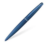 Cross Pens – Stylo-bille ATX – PVD bleu foncé gravé motif diamant, finitions polies PVD bleu foncé