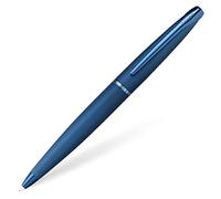 Cross Pens – Stylo-bille ATX – PVD bleu foncé gravé motif diamant, finitions polies PVD bleu foncé