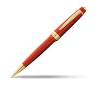 Cross Pens Stylo à bille Bailey Light – F, encre noire, vernis ambre, ferrures dorées, 1 pièce