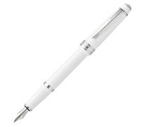 Cross Pens Stylo à bille / Stylo plume Bailey Light Plume moyenne Blanc brillant
