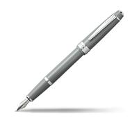 Cross Bailey Light Stylo à bille Stylo plume - Plume moyenne Medium Nib Gris brillant.