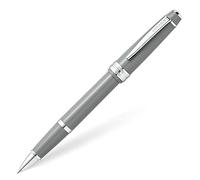 Cross Pens Stylo roller Bailey Light - résine polie, encre gel rechargeable - Gris brillant