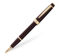 Cross Bailey Light Stylo-plume F avec coffret cadeau Rouge laqué avec ferrures dorées