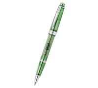 Cross Bailey Light Translucent 8015 Stylo roller (recharge à bille roller, noir, épaisseur de trait F - fin, emballage cadeau de qualité supérieure), vert translucide/chromé