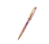 Cross Bailey Light Translucent 8562-1 Stylo à bille, mine noire, épaisseur de trait M - Indélébile, modèle de capuchon, emballage cadeau haut de gamme - Saphir rose translucide
