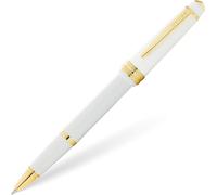 Cross – Stylo à bille Bailey Light – F, encre noire, emballage cadeau, laque blanche/ferrures dorées