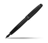 Cross Bailey Stylo plume laqué noir mat avec attributs PVD noirs polis, pointe fine