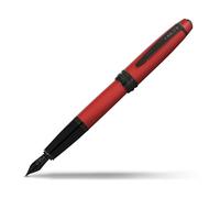 CROSS Bailey Stylo plume laqué rouge mat avec attributs PVD noirs polis Pointe moyenne