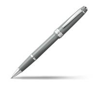 Cross Bailey Stylo roller encre gel rechargeable en rsine polie lgre, taille moyenne, avec coffret cadeau haut de gamme Gris brillant