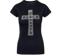 Cross Black Sabbath Femmes Logo Diamante T-shirt: XX Large Noir G