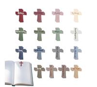 Cross Bookmarks, Signets Magnétiques pour Pages, 16 Pièces Griffes de Page Motivantes pour Lecteurs, Pour Adolescents Filles Étudiantes Femmes Hommes Lecteurs