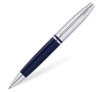 Cross Calais Stylo bille Chrome/laque bleue