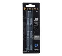 Cross – Cartouches d'encre pour stylo-plume, pointe standard, bleu/noir – Lot de 6