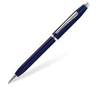 CROSS Century II - Stylo bille rechargeable - Laque bleu translucide / plaqué rhodium : Finition miroir - Écrin classique et recharge incluse