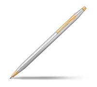 CROSS Classic Century Medalist - Portemine rechargeable avec gomme - Élégants attributs plaqués or - Pointe moyenne - Écrin classique inclus