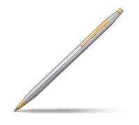 CROSS Classic Century Medalist - Stylo bille rechargeable - Pointe medium - Plaqué or 23 carats - Écrin classique et recharge incluse