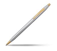 CROSS Classic Century Medalist - Stylo bille rechargeable - Pointe medium - Plaqué or 23 carats - Écrin classique et recharge incluse