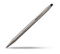 Cross Stylo bille rechargeable Classic Century Gris titane structuré Noir M – boîte cadeau Premium