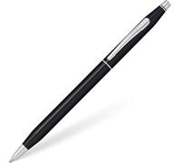 Cross Stylo bille Classic Century AT0085-111 Laqué noir Pointe fine Or 23 carats