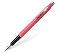 CROSS Classic Century Stylo plume laqué corail nacré avec attributs en chrome poli
