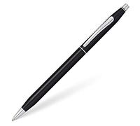 CROSS Classic Century - Stylo roller rechargeable - Laqué noir / plaqué chrome - Écrin classique et recharge incluse