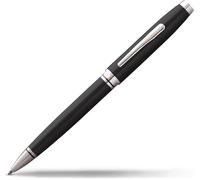 Cross Coventry Stylo À Bille (Épaisseur De Trait M, Avec Emballage Cadeau) Noir/Chromé, 1 Pièce (1 Pièce)