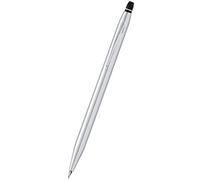 Cross Crayon rechargeable Click présenté dans un coffret cadeau quotidien - Pointe moyenne, encre noire, chrome