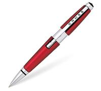 CROSS Edge - Roller rouge convertible / Stylo rechargeable - Avec système d’ouverture par glissement - Écrin classique et recharge roller noire incluse