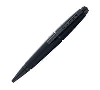 Cross Edge Stylo roller (épaisseur de trait M, couleur de l'encre : noir, rechargeable, avec coffret cadeau haut de gamme) Noir mat
