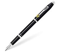 Cross Ferrari Century II - stylo-plume avec épaisseur fin, Couleur laque brillante Noir et Rhodium