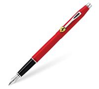 Cross Ferrari Classic Century - stylo-plume avec épaisseur fin, Couleur laque Mat Rouge roso Corsa et Chrome