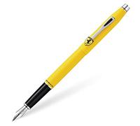 Cross Ferrari Classic Century Stylo-plume, calibre moyen, laque mate jaune et chrome