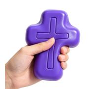 Cross Fidget Toy - Spiritual Handheld, Portable Squeezable Religious Play | Spiritual Cross Fidget - Handheld Portable Toy for Stress Relief | Squeezable Religious Accessory with Relaxation Function