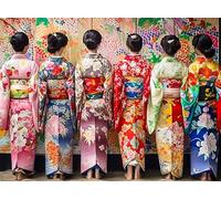 Cross & Glory - Élégant kimono Beautés - Puzzle artistique de 1000 pièces pour adultes | Couleurs vives | Art culturel | Qualité supérieure | Exercice cérébral et décoration d'intérieur