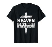 Cross Heaven Is My Home Christian Religious Faith God Jésus T-Shirt