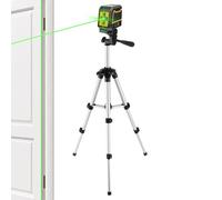 Cross Line Level, Precision Tripod Stand, 25.6x10.6in Authentic Indoor Alignment Tool, Accurate Leveling Gadget, Adjustable Height Design for Cabinet, Wall, Floor, Outdoor Use