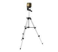Cross Line Level Tripod, Indoor Stand, Precision Alignment Tool, 10.6-25.6in, Adjustable Height Base, Stable Mount System, for Cabinet Window Wall Floor Garden Installation Outdoor Tasks