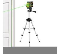 Cross Line Level Tripod, Precision Alignment Stand, Indoor Mounting Leveler, Adjustable Height Design, Stable Base Support, Ideal for Cabinet, Window, Garden, Outdoor Installation, 10.6-25.6 Inches