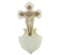 Cross My Heart 52785 Veronese Résine Crucifix Eau Sainte Fonte 20 cm