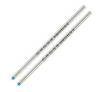 CROSS Recharge 8518-6 bille - Adaptée à tous les stylos-bille rétractables Cross - Pointe moyenne - Encre Bleue - Lot de 2