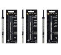 Cross Recharge pour stylo à bille à encre gel Selectip, noir, 1 par carte (8523) (lot de 3, noir)