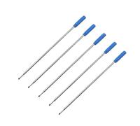 Cross Refi-lls Lot de 5 recharges pour stylo à bille remplaçable, pointe moyenne de 1 mm, recharges de stylets pour écran tactile Bleu